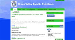 Desktop Screenshot of gvdolphins.org